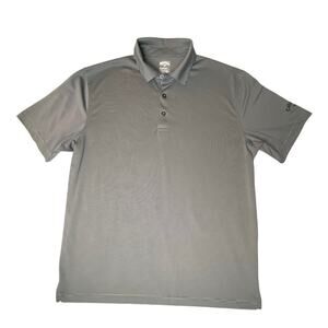Callaway Gray Men's Sz L Golf Shirt, Opti Dry Wicking, Short Sleeve
